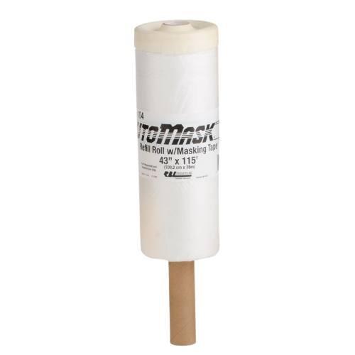 RBL AutoMask 104 43" x 115' Masking Film + Tape Refill Roll -104---Eagle National Supply