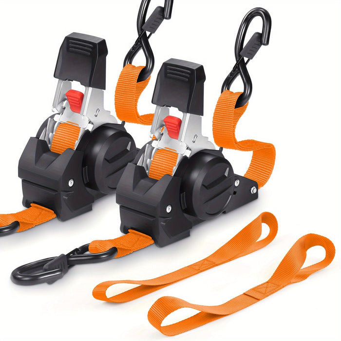 Retractable Ratchet Tie Down Straps