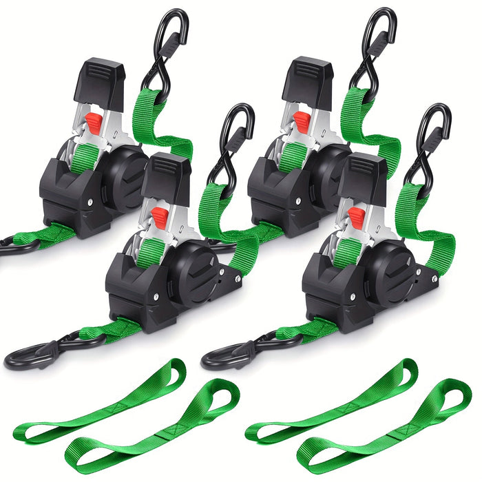 Retractable Ratchet Tie Down Straps