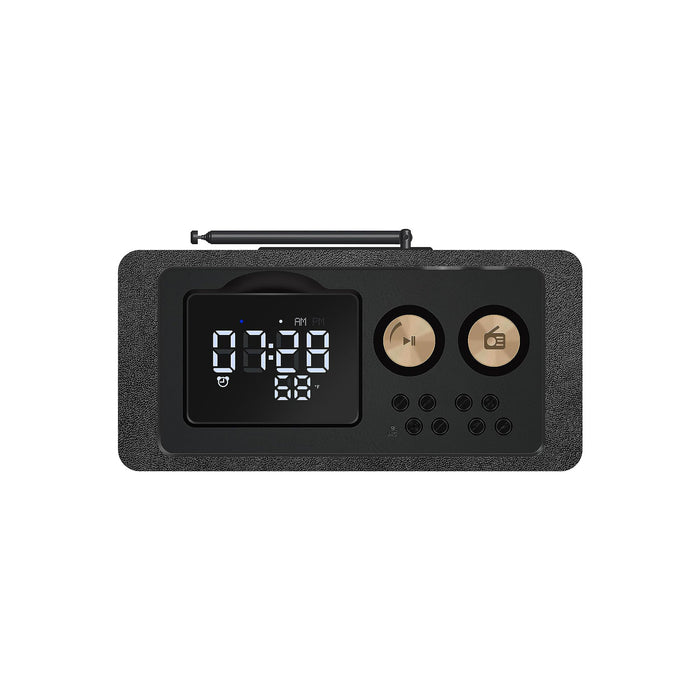 Retro Bedside Radio with Alarm Clock, Bluetooth 5.1 & FM Tuner