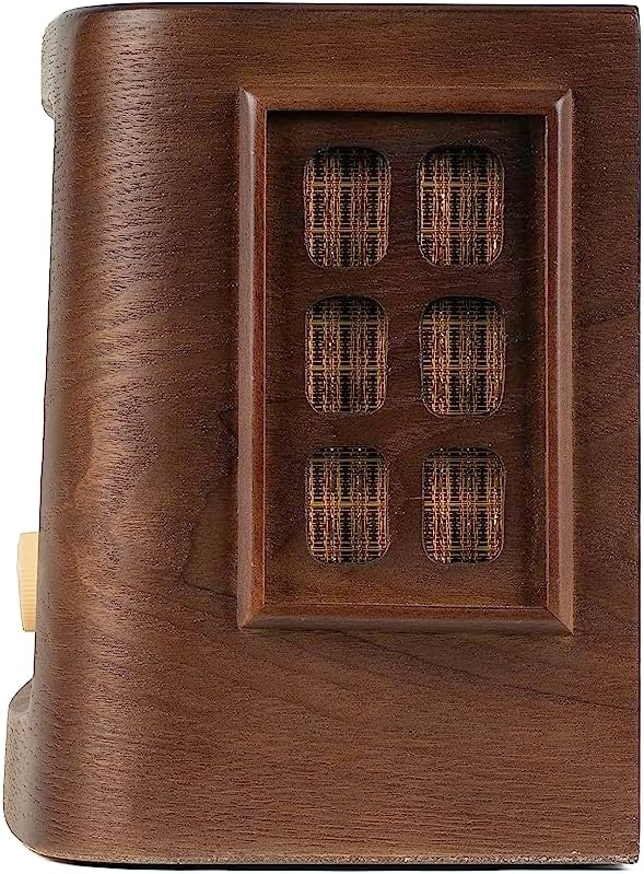 Retro Vintage Radio with Qi Wireless Charging, Bluetooth 5.1 & AM/FM