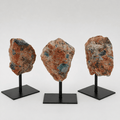 Rough Apatite on Calcite Matrix with Stand