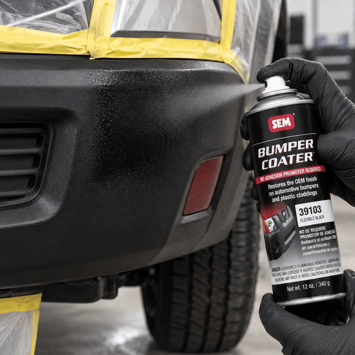 SEM® 39103 Black Flexible Bumper Coater, 12 oz Aerosol Can -39103 - Eagle National Supply