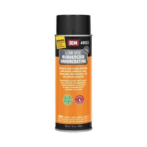 SEM® 40523 Low VOC Black Rubberized Undercoating, 24 oz Aerosol ---Eagle National Supply