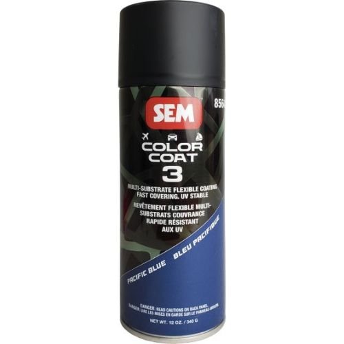SEM 85643 Color Coat 3 Pacific Blue, 16 oz | Aerosol | Auto Interior Paint - 85643 - Eagle National Supply