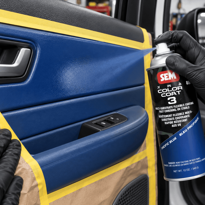 SEM 85643 Color Coat 3 Pacific Blue, 16 oz | Aerosol | Auto Interior Paint -85643 - Eagle National Supply