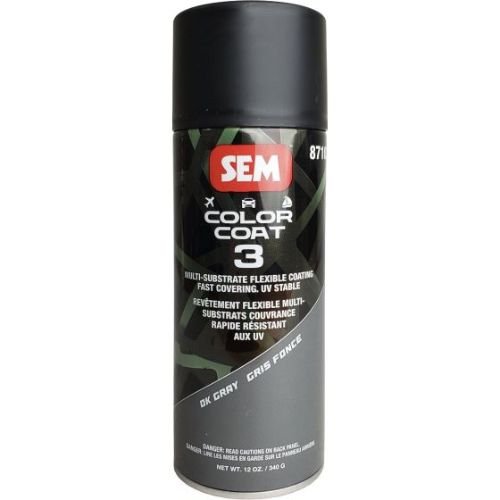 SEM 87103 Color Coat 3 Dk Gray, 16 oz | Aerosol | Auto Interior Paint -87103 - Eagle National Supply