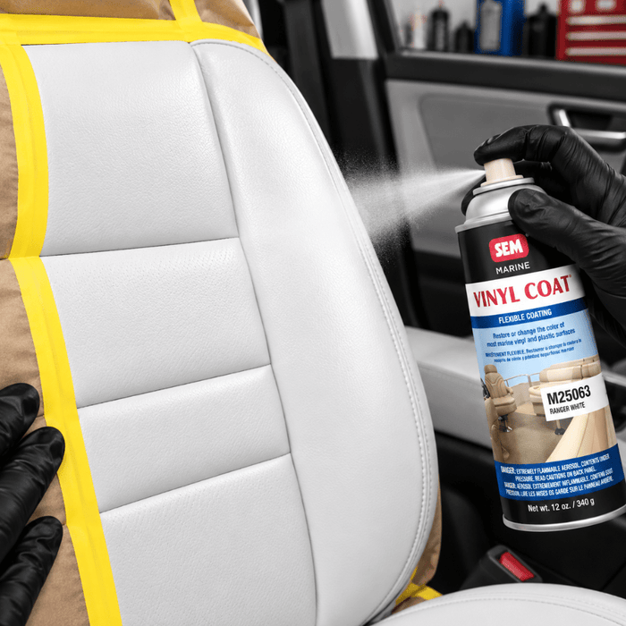 SEM M25063 Ranger White, 12oz | Aerosol | Marine Vinyl Coat -M25063 - Eagle National Supply