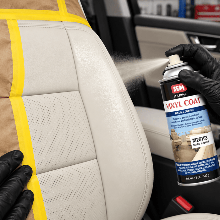 SEM M25103 Sea Ray Alabaster, 12oz | Aerosol | Marine Vinyl Coat -M25103 - Eagle National Supply