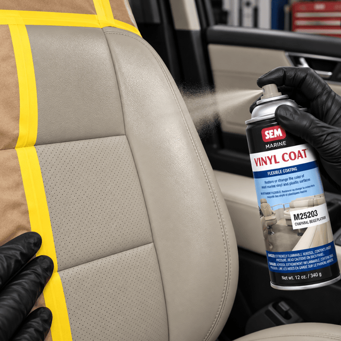 SEM M25143 Chaparal Beige/Platinum, 12oz | Aerosol | Marine Vinyl Coat -M25143 - Eagle National Supply