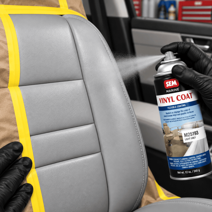 SEM M25193 Light Gray, 12oz | Aerosol | Marine Vinyl Coat -M25193 - Eagle National Supply