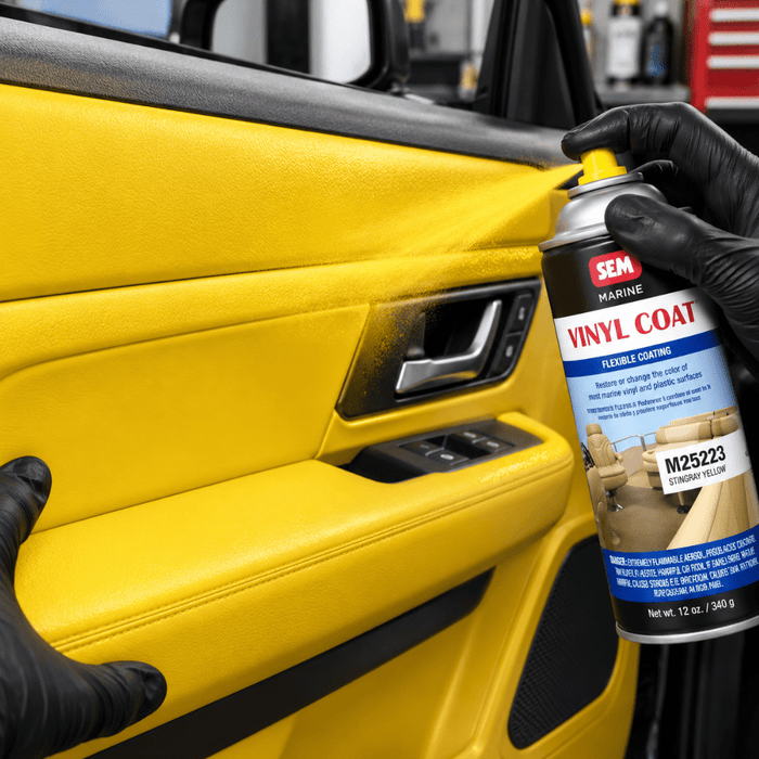 SEM M25223 Stingray Yellow, 12oz | Aerosol | Marine Vinyl Coat -M25223 - Eagle National Supply