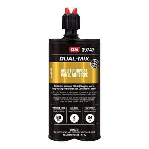 SEM®Dual-Mix™ 39747 Multi-Purpose 2-Component Black Panel Adhesive, 7 oz Cartridge ---Eagle National Supply
