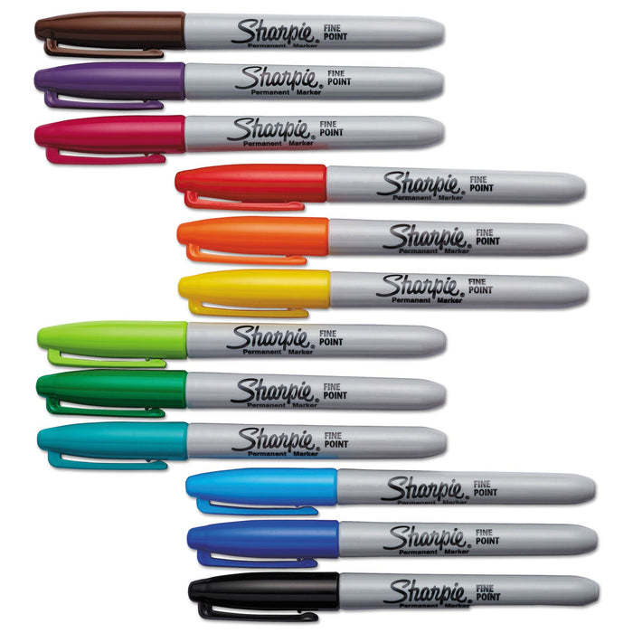 Sharpie Fine Tip Permanent Markers 12-Set