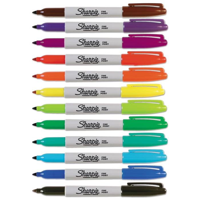 Sharpie Fine Tip Permanent Markers 12-Set
