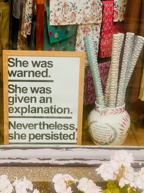 'She Was Warned' poster