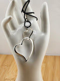 Silver Double Heart Pendant Necklace - Women Jewelry