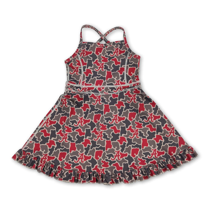 Sleeveless Camo Athletic Dress