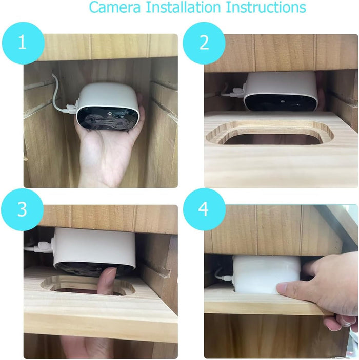 Solar-Powered Birdhouse with 1080P HD WiFi Camera