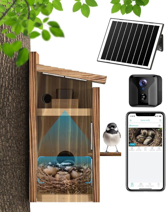 Solar-Powered Smart Birdhouse