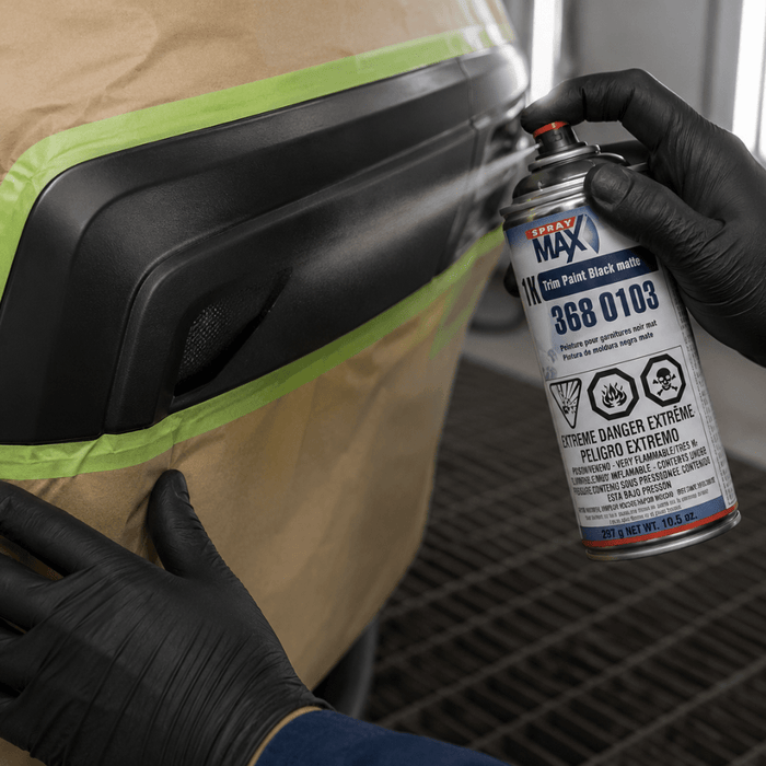 SprayMax® 3680103 1K Black Matte Trim Paint, 11.3 oz -3680103 - Eagle National Supply