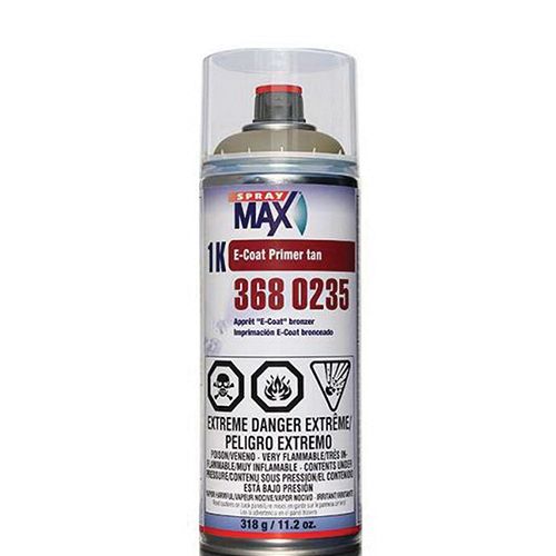 SprayMax 3680235 Tan 1K E-Coat Primer, 11.2 oz Aerosol -3680235---Eagle National Supply