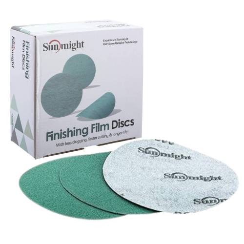 Sunmight 6 Inch 120 Grit Green Film Grip Sanding Disc, 50 pk -01408---Eagle National Supply