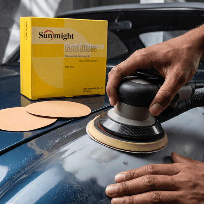 Sunmight 6 Inch 1000 Grit Gold Grip Sanding Disc, 50 pk -02420 - Eagle National Supply