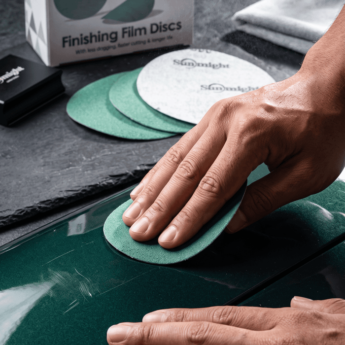 Sunmight 6 Inch 36 Grit Green Film Grip Sanding Disc, 50 pk -01402 - Eagle National Supply