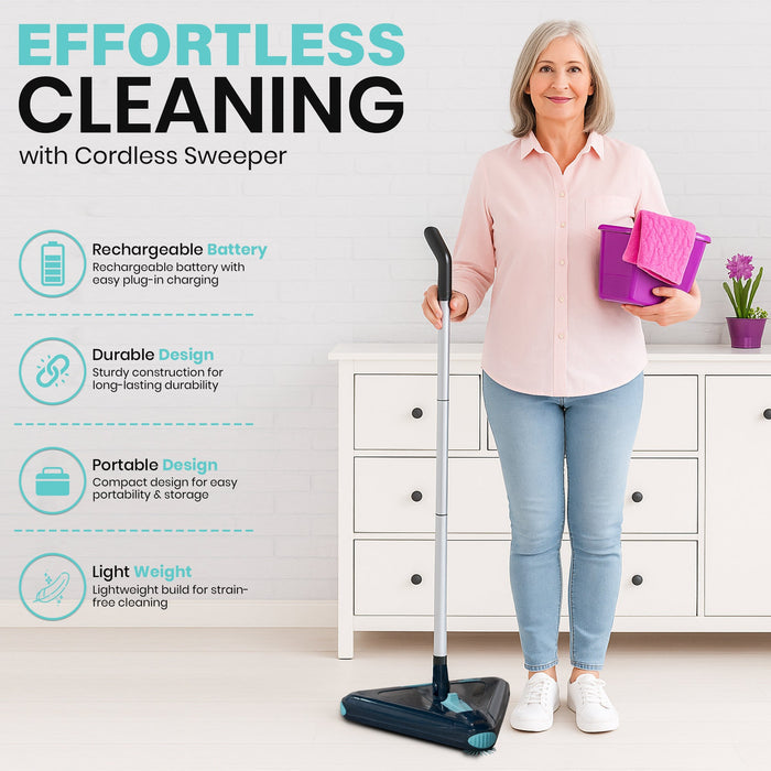 Sweeper Max – Tri-Brush Floor Sweeper