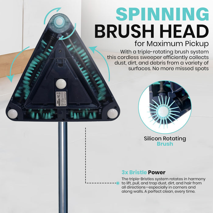 Sweeper Max – Tri-Brush Floor Sweeper