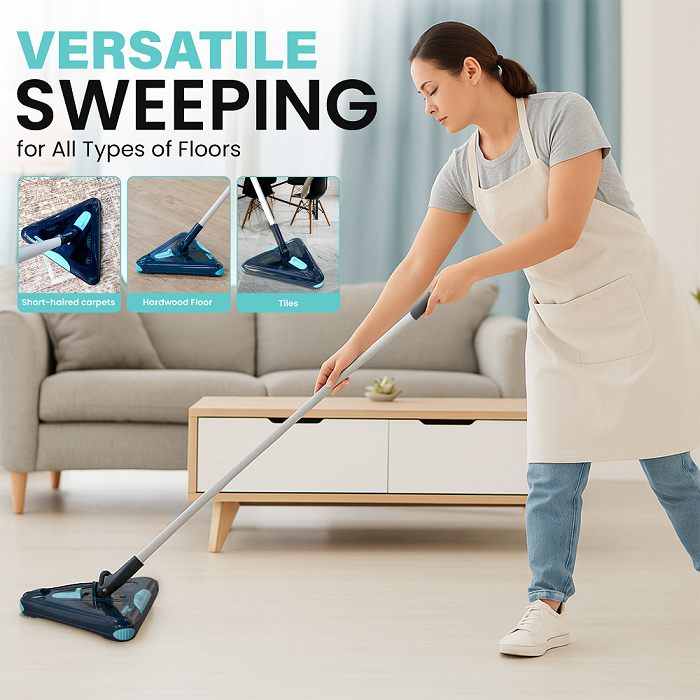 Sweeper Max – Tri-Brush Floor Sweeper