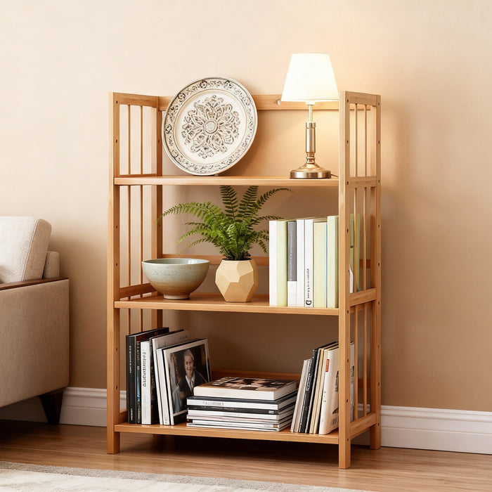 Tall Bamboo Bookshelf