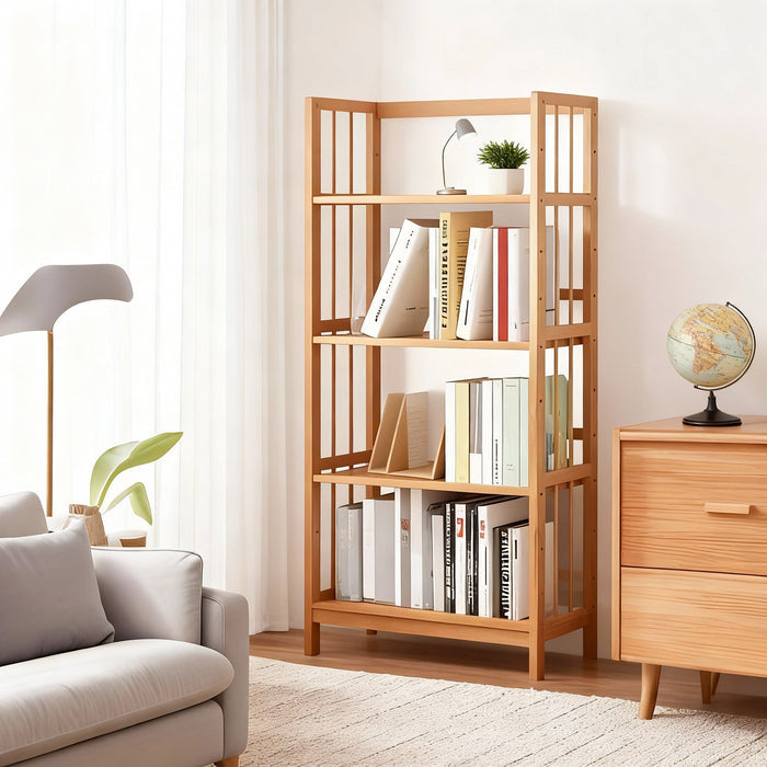 Tall Bamboo Bookshelf