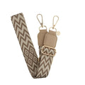 Telefoonkoord bagstrap - zigzag - goud