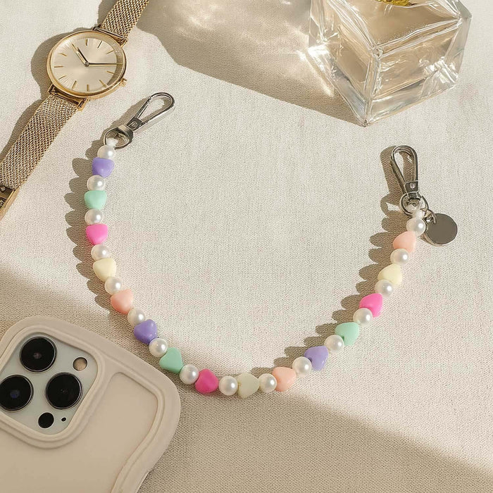 Telefoonkoord Beach - veelkleurig - zilver