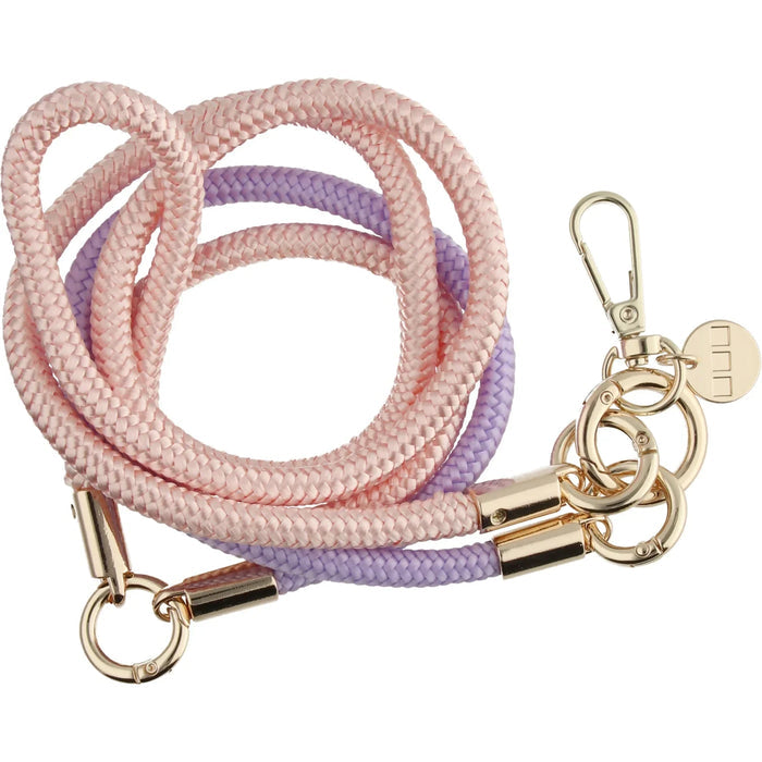 Telefoonkoord Flexicord - rose paars - goud