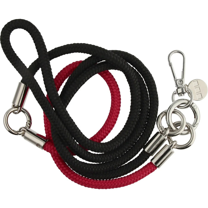 Telefoonkoord Flexicord - zwart rood - zilver
