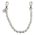 Telefoonkoord short pearl - zilver
