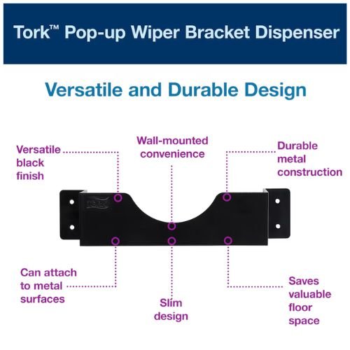 Tork 2083281 Pop - Up Paper Towel Dispenser | Black - 2083281 - Eagle National Supply