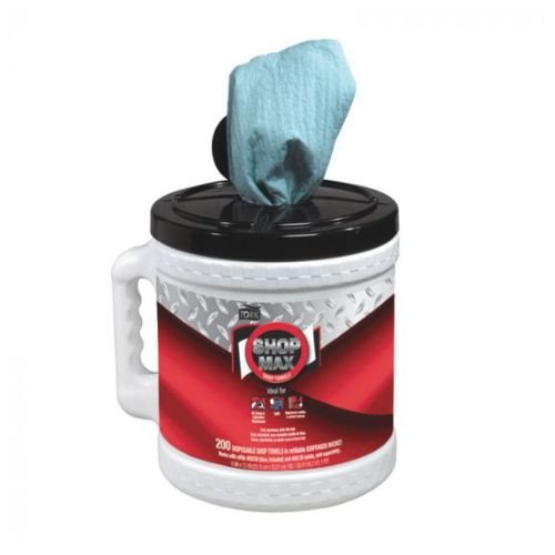 Tork ShopMax 450340 Dry Wipe Dispenser and Rolls | 2x200 | 1 Ply - 450340 - Eagle National Supply