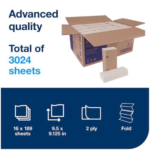 Tork Xpress 101293 Multi Fold Hand Towel | Case of 16 | 2 Ply - 101293 - Eagle National Supply