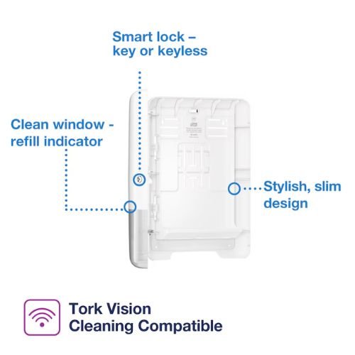 Tork Xpress 552020 Hand Towel Dispenser | White - 552020 - Eagle National Supply