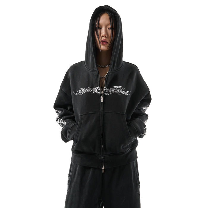 Tribametal Zip-Up Hoodie
