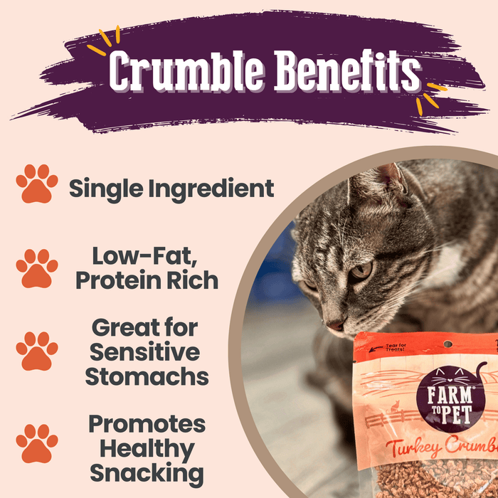 Turkey Crumbles for Cats