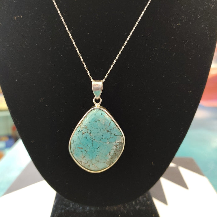 Turquoise Egg Pendant