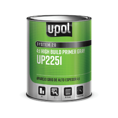 U - POL SYSTEM 20 UP2251 4:1 High - Build 2K Gray Primer, 1 Liter - 2251 - Eagle National Supply