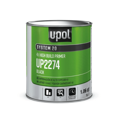 U - POL SYSTEM 20 UP2274 4:1 High - Build 2K Black Primer, 1 Liter - 2274 - Eagle National Supply