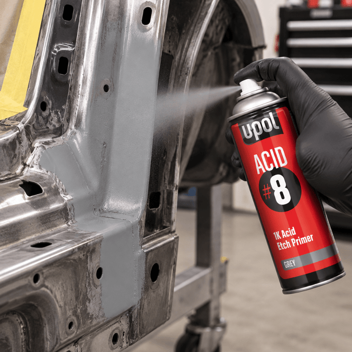 U-POL UP0741V Acid Etch Gray Primer, 15 oz Aerosol Can -0741V - Eagle National Supply