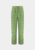 UNICORN ladies Luxury Sparkle Pants Pistachio Green – Straight Leg Sequin Trousers xs s m l xl